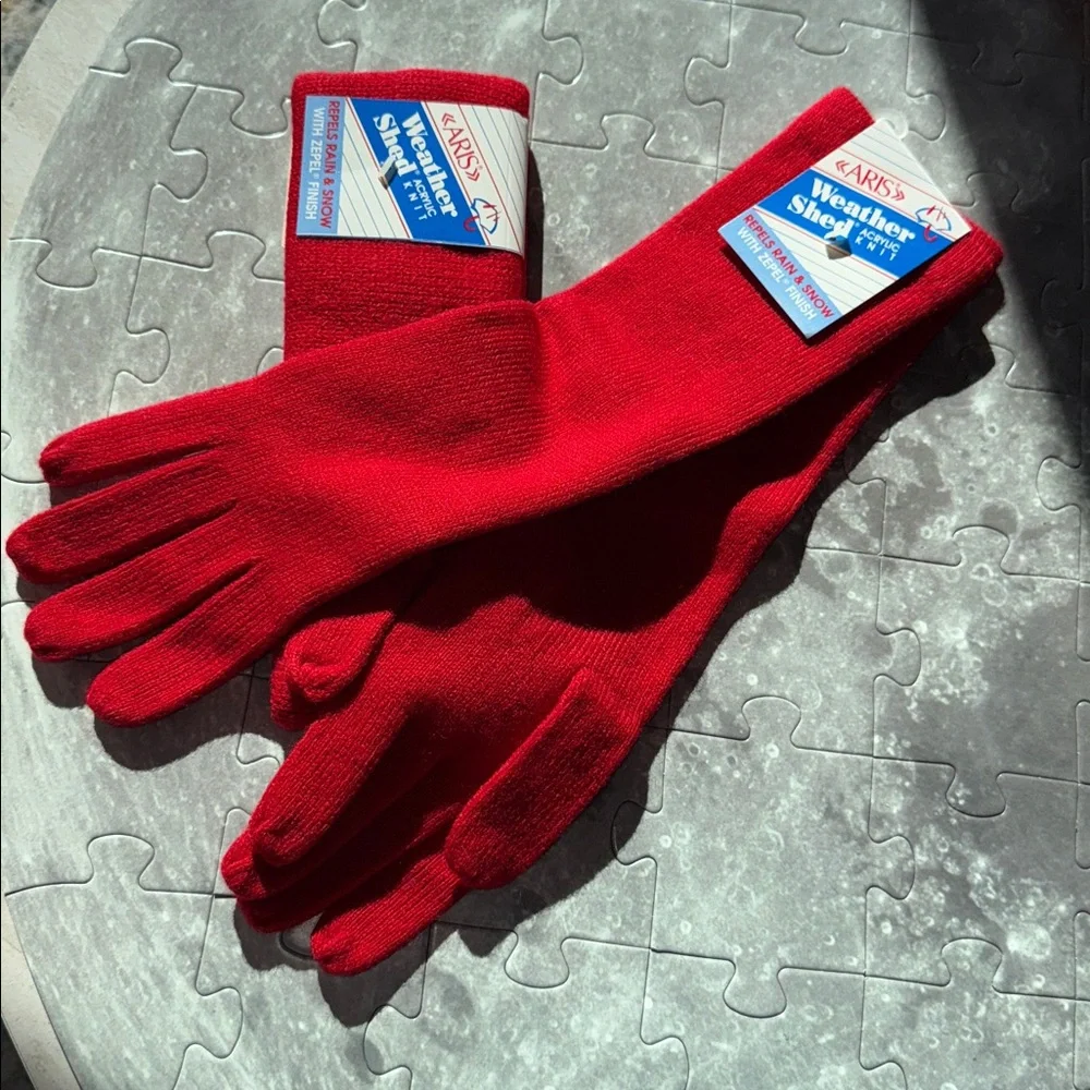 Aris Weather Shed Acrylic Knit Gloves‎ And Headband Set